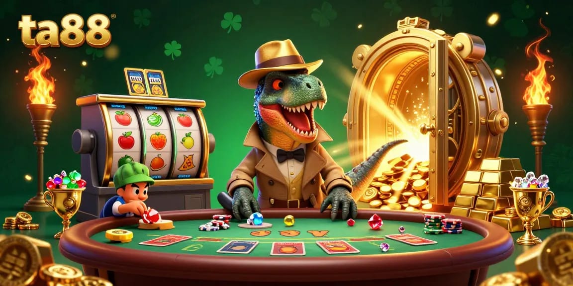 Watch the ta88 velociraptor card counter maneuver around blackjack, while dazzling gold surrounds the scene.