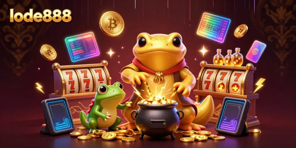 Engage in thrilling gameplay at lode888 with vibrant slot symbols and alchemists creating wealth.