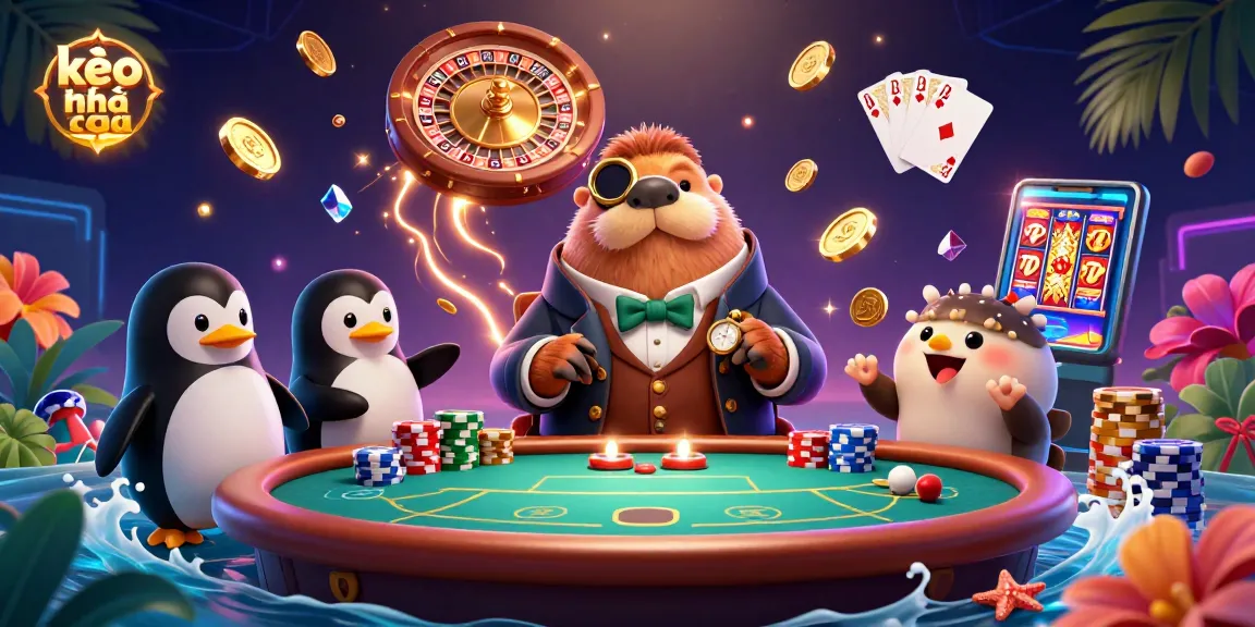 Experience thrilling action at kèo nhà cái with vibrant characters and dynamic gambling elements.