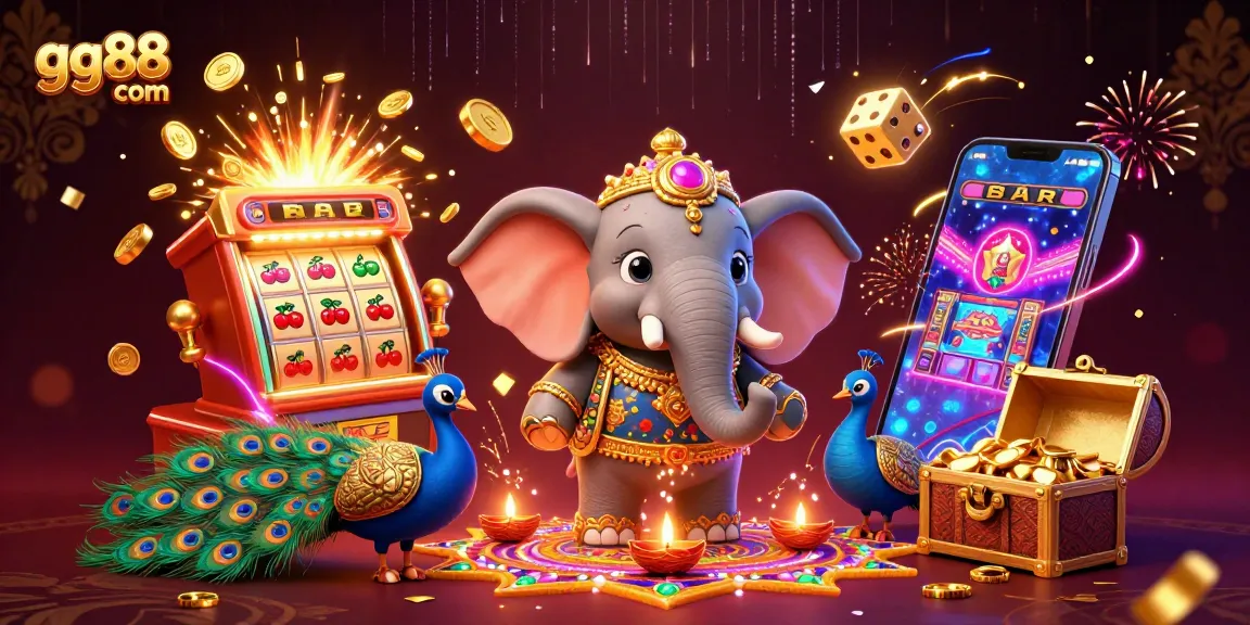 Experience the excitement of gg88 com with vibrant 3D casino elements and a jackpot explosion.