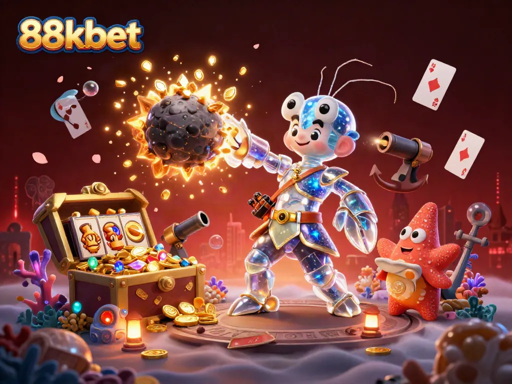 Experience the thrill of winning at 88kbet with vibrant gaming elements and adventurous characters.