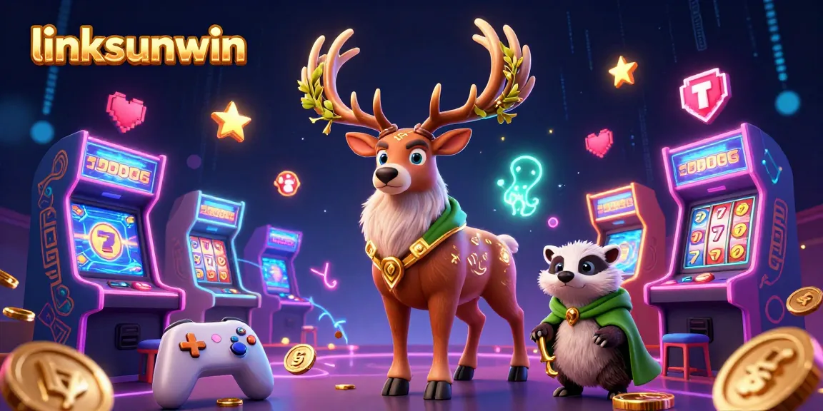 Experience the excitement of linksunwin with a magical 3D casino scene full of colorful game elements.