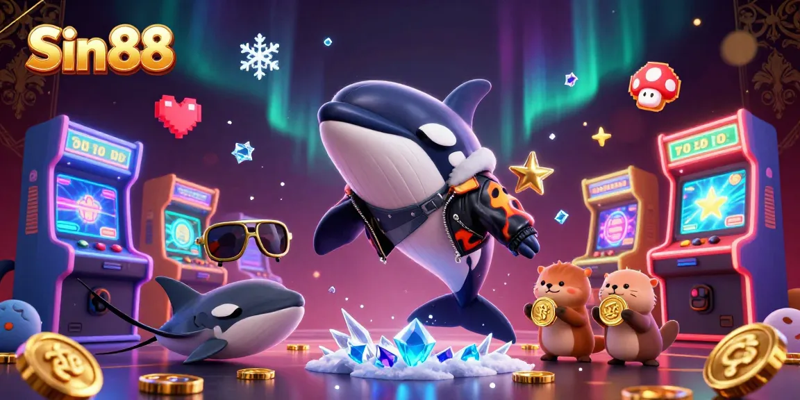 Join Sin 88's thrilling casino adventure with animated characters and glimmering game elements